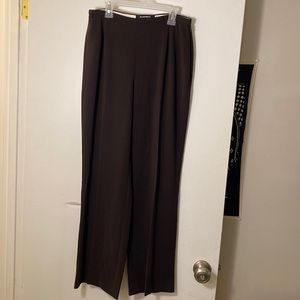Ellen Tracy brown wide legged trousers